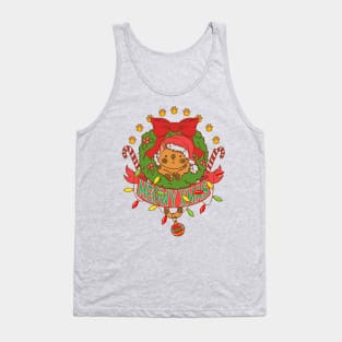 meowy xmas :cookie cat Tank Top